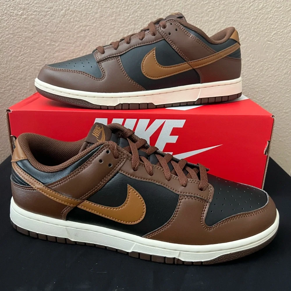 Nike Dunk Low Retro Men’s Sneakers British Tan/Cacao Wow HF5441-004 Size 11 BNIB - Picture 2 of 13